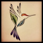 Hummingbird Tatto Design